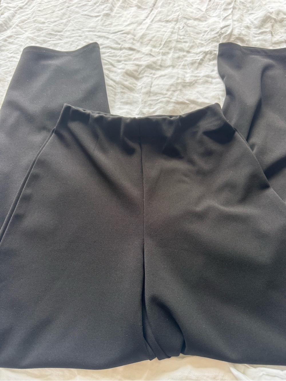 H&M Women's Black Pull-On Wide-Leg Pants